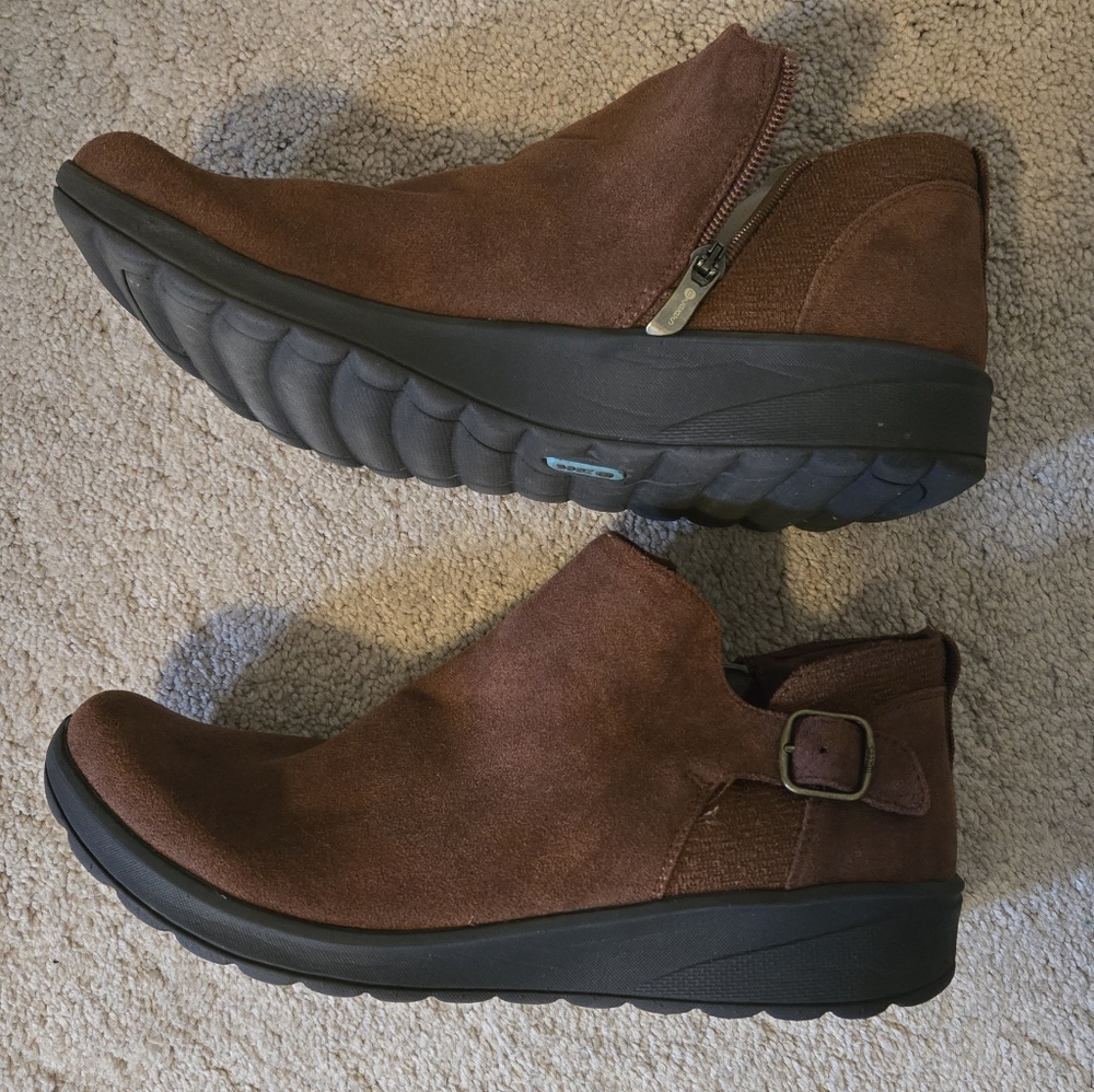 BZEES for LifeStride Brown Get Going Ankle Boot Size 11